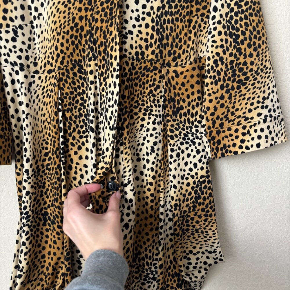 Joseph Ribkoff Cheetah Leopard Print Button Front… - image 7